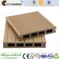Composite en plastique bois creux à grain de bois, platelage en composite bois-plastique